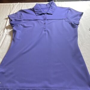 EP‎ Sport Women's Purple Golf Polo Shirt S Short Sleeve Collared Mesh Polyester